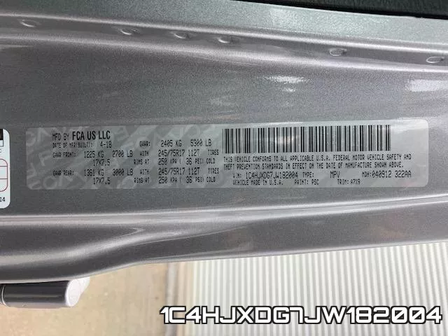 1C4HJXDG7JW182004 фото 2