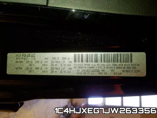 1C4HJXEG7JW263356 фото 2