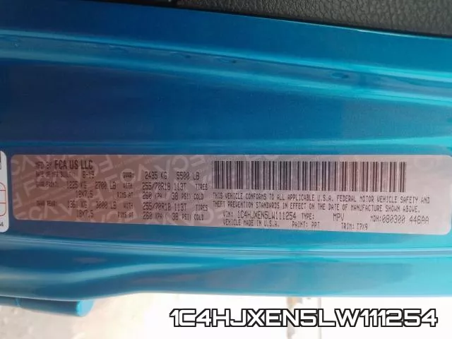 1C4HJXEN5LW111254 фото 2