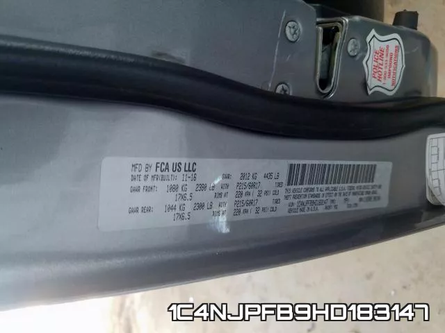 1C4NJPFB9HD183147 фото 2