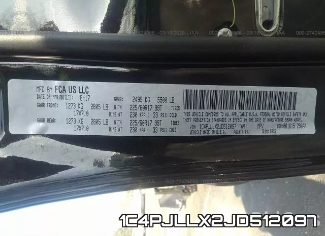 1C4PJLLX2JD512097 фото 10