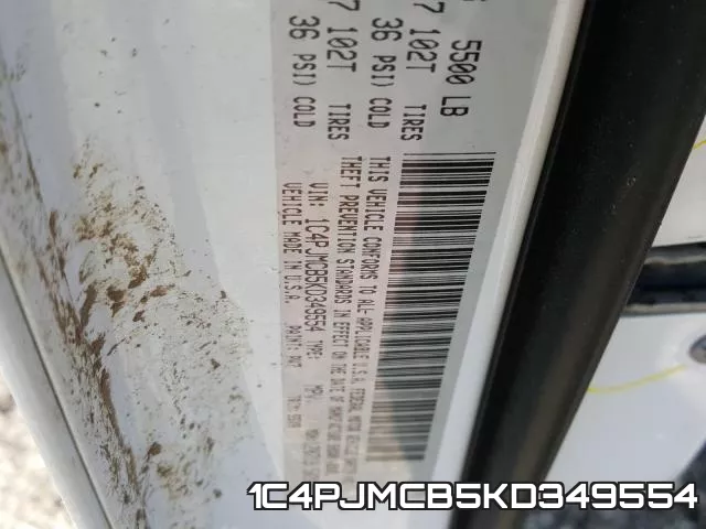 1C4PJMCB5KD349554 фото 2