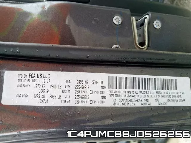 1C4PJMCB8JD526256 фото 2