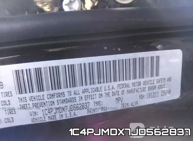 1C4PJMDX7JD562837 фото 10