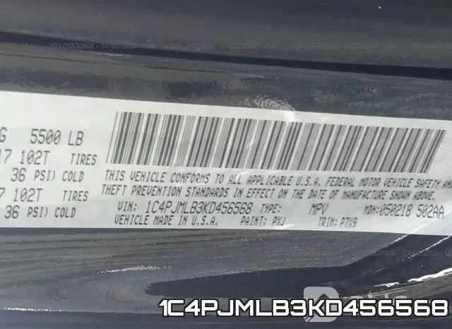 1C4PJMLB3KD456568 фото 10