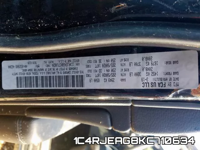 1C4RJEAG8KC710634 фото 2