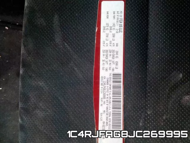 1C4RJFAG8JC269995 фото 2