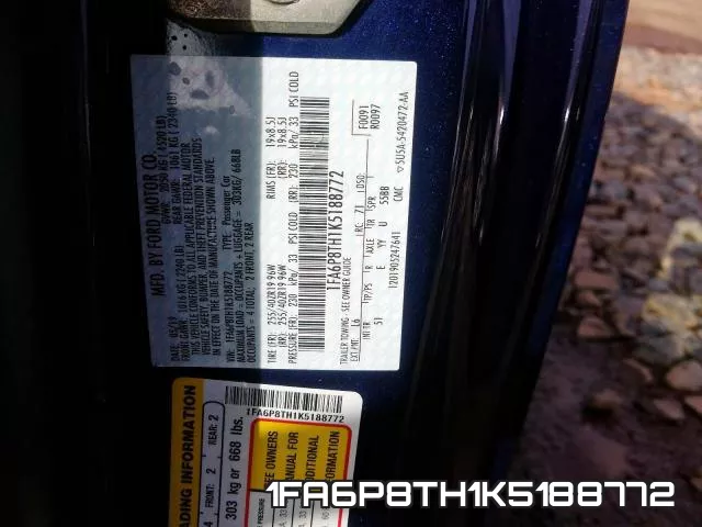 1FA6P8TH1K5188772 фото 2