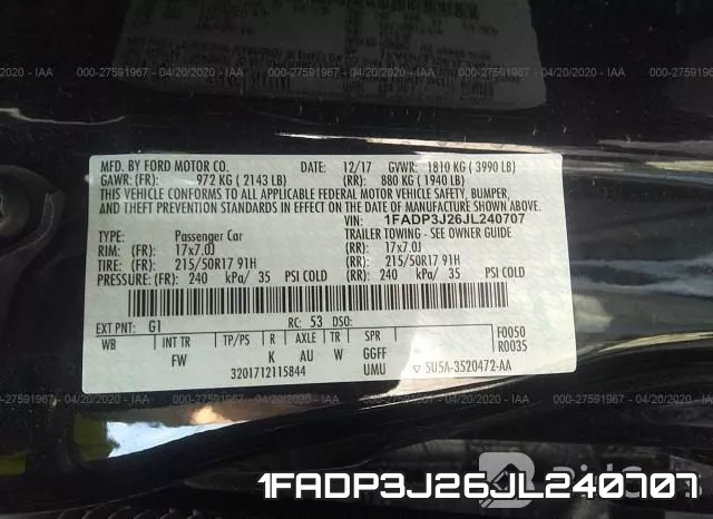 1FADP3J26JL240707 фото 10
