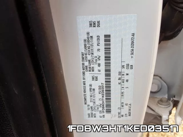1FD8W3HT1KED03517 фото 2