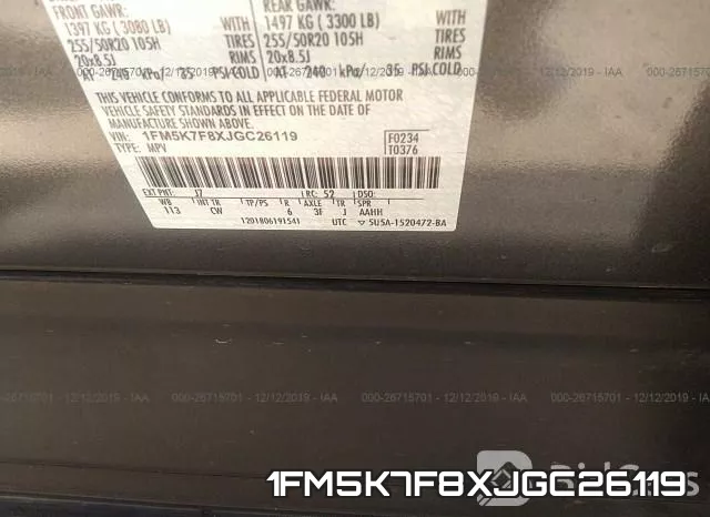 1FM5K7F8XJGC26119 фото 10