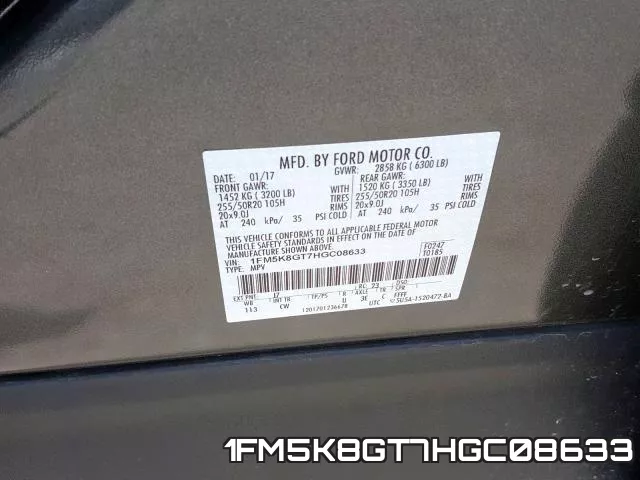 1FM5K8GT7HGC08633 фото 2