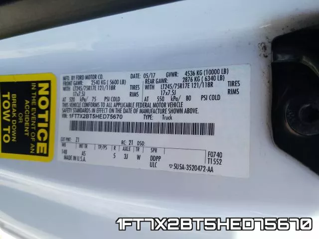1FT7X2BT5HED75670 фото 2