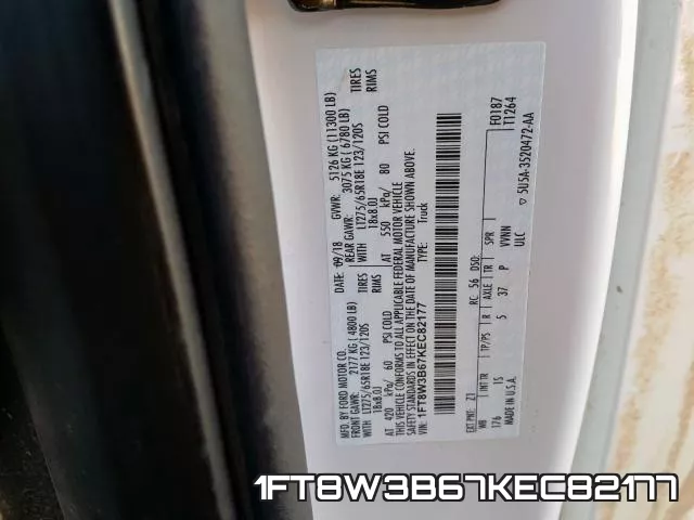 1FT8W3B67KEC82177 фото 2