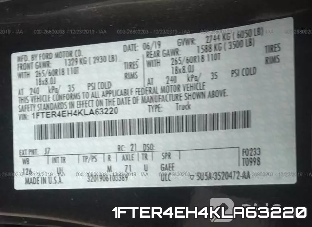 1FTER4EH4KLA63220 фото 10