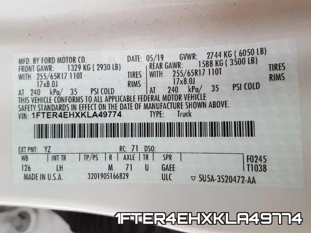1FTER4EHXKLA49774 фото 2