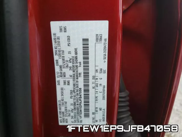 1FTEW1EP9JFB47058 фото 2