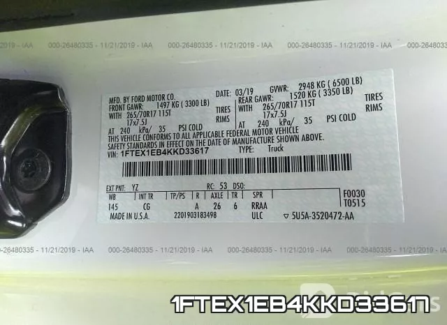 1FTEX1EB4KKD33617 фото 10