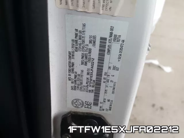 1FTFW1E5XJFA02212 фото 2