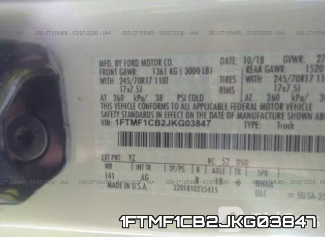 1FTMF1CB2JKG03847 фото 10