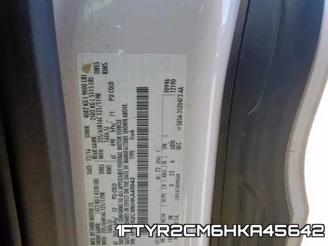 1FTYR2CM6HKA45642 фото 2