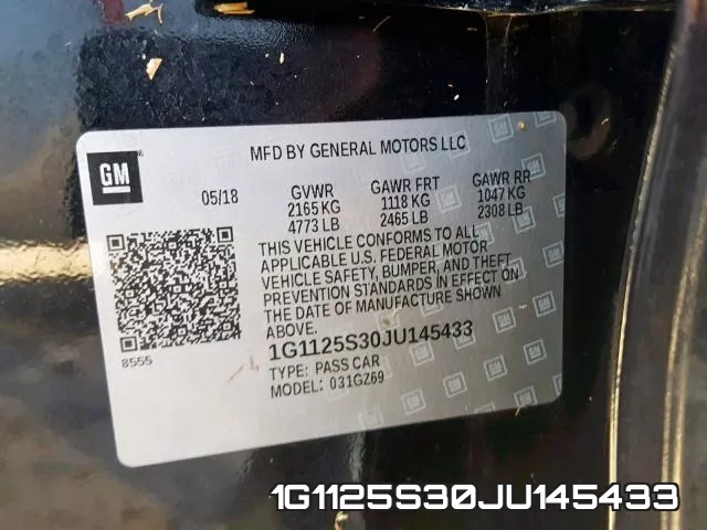 1G1125S30JU145433 фото 2