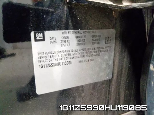 1G11Z5S30HU113085 фото 2