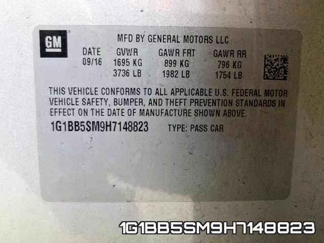 1G1BB5SM9H7148823 фото 2
