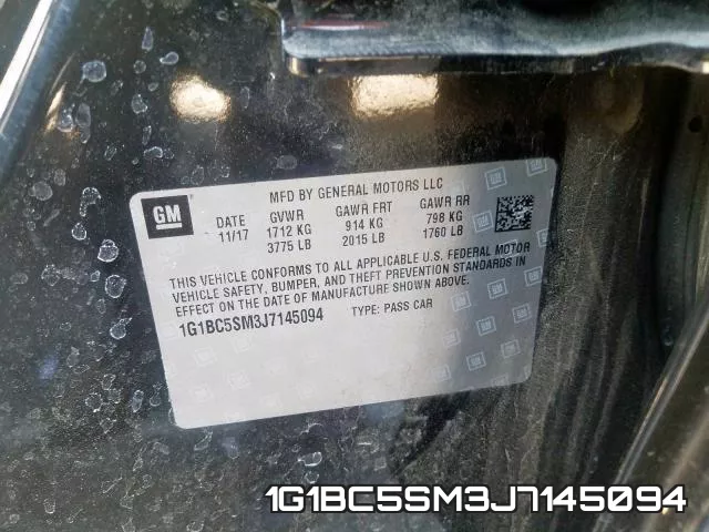 1G1BC5SM3J7145094 фото 2