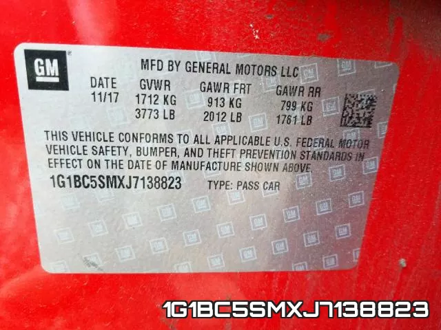 1G1BC5SMXJ7138823 фото 2