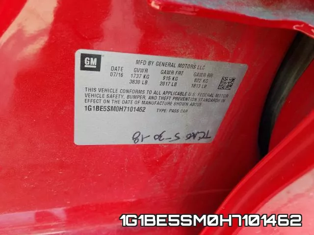 1G1BE5SM0H7101462 фото 2