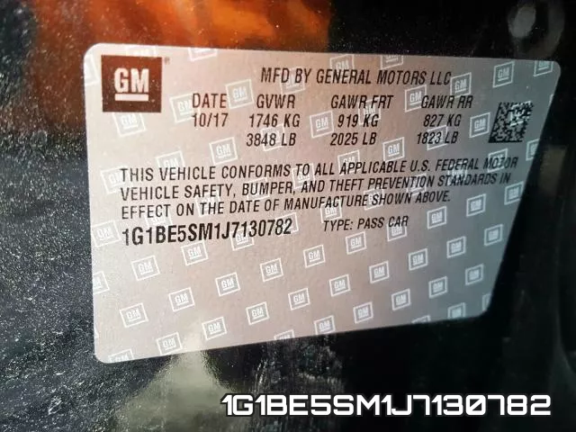 1G1BE5SM1J7130782 фото 2