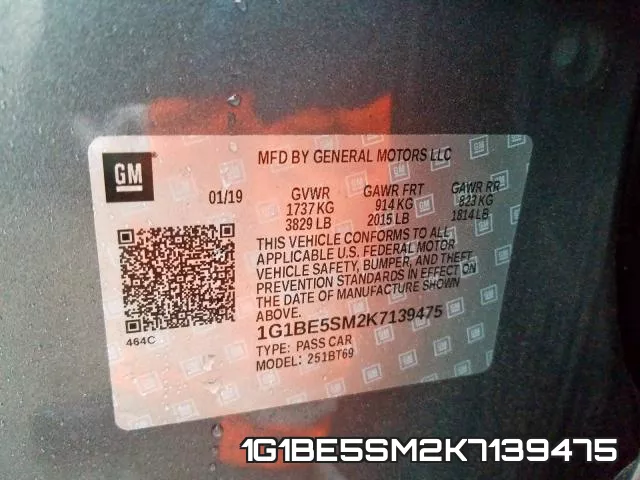 1G1BE5SM2K7139475 фото 2