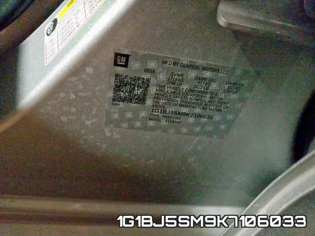 1G1BJ5SM9K7106033 фото 2