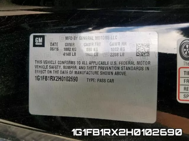 1G1FB1RX2H0102690 фото 2