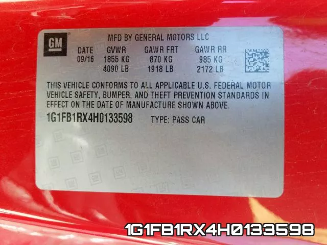 1G1FB1RX4H0133598 фото 2