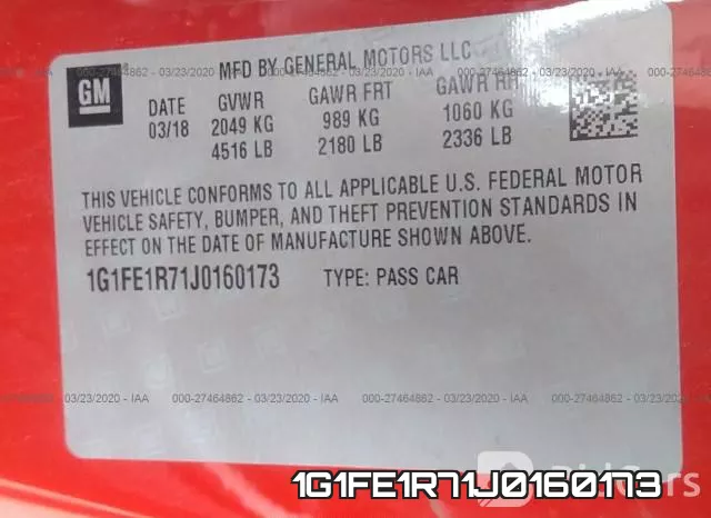 1G1FE1R71J0160173 фото 10