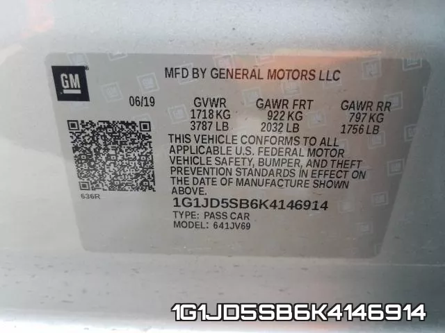 1G1JD5SB6K4146914 фото 2