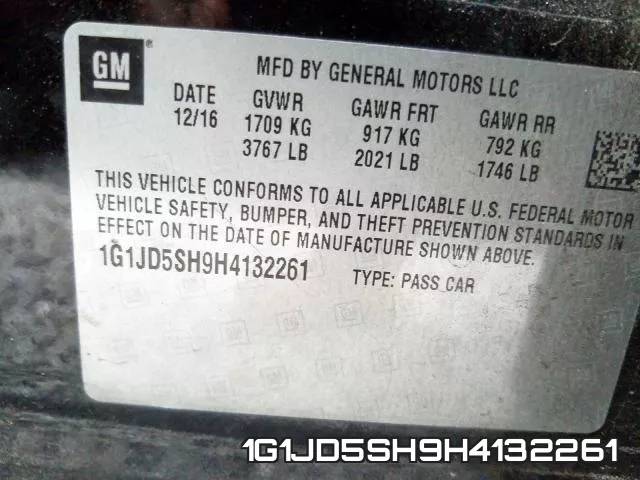 1G1JD5SH9H4132261 фото 2