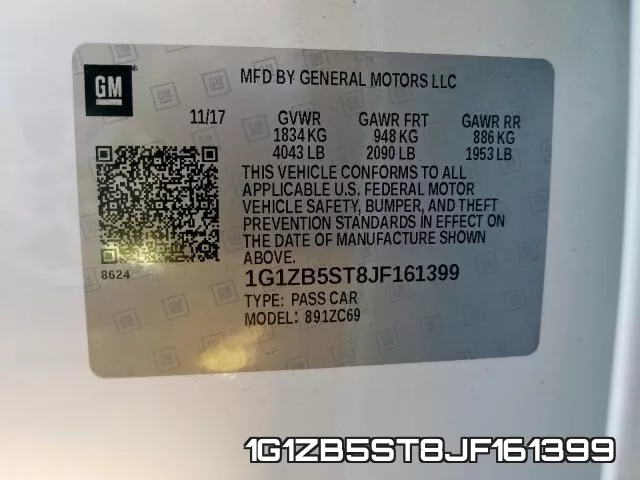 1G1ZB5ST8JF161399 фото 2