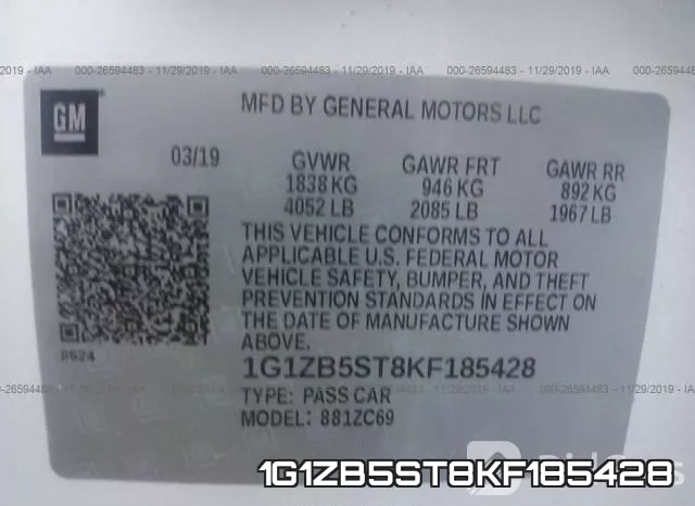 1G1ZB5ST8KF185428 фото 10