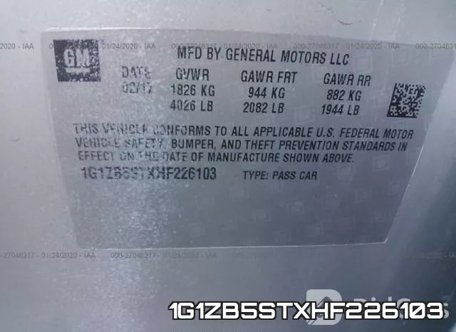 1G1ZB5STXHF226103 фото 10