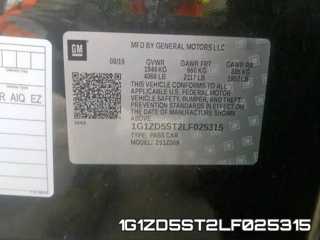 1G1ZD5ST2LF025315 фото 2