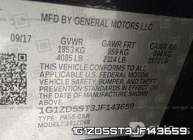 1G1ZD5ST3JF143659 фото 10