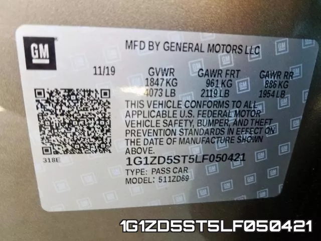 1G1ZD5ST5LF050421 фото 2