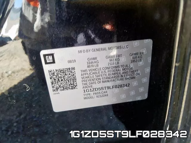 1G1ZD5ST9LF028342 фото 2