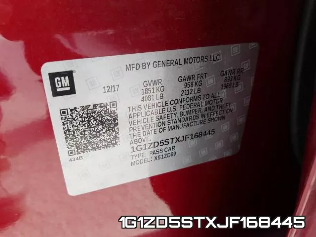 1G1ZD5STXJF168445 фото 2