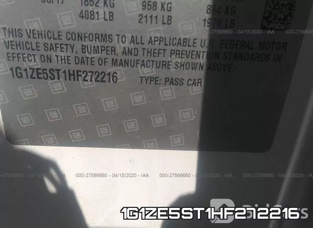 1G1ZE5ST1HF272216 фото 10