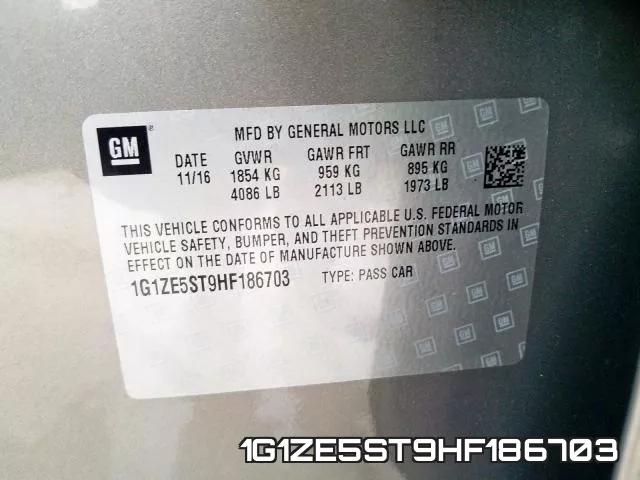 1G1ZE5ST9HF186703 фото 2