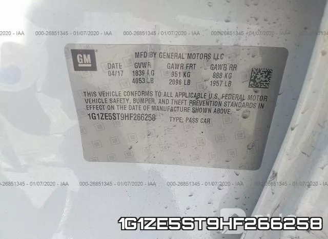 1G1ZE5ST9HF266258 фото 10